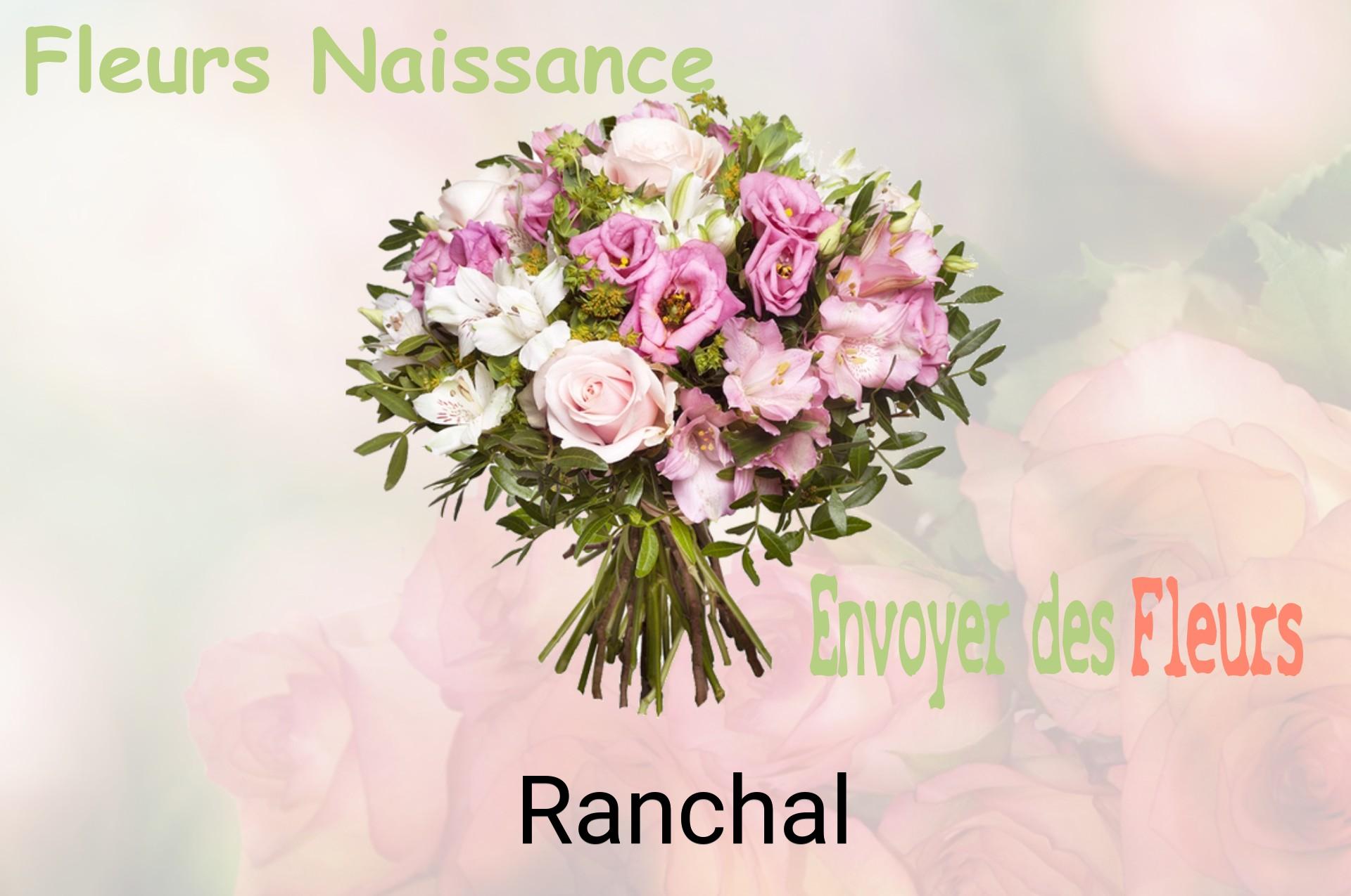 Bouquet de fleurs de naissance livré à Ranchal